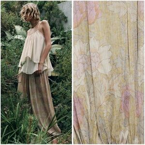 ZARA ZW COLLECTION FLORAL BALLOON PANTS